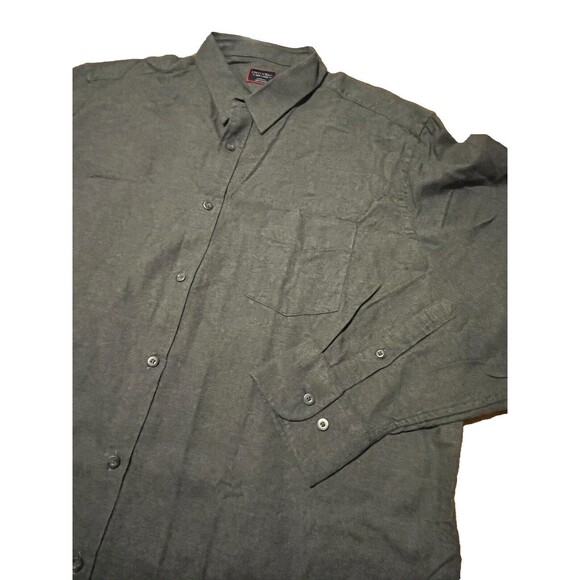 UNTUCKit Flannel Shirt Mens 3XL XXXL Grey Long Sleeve Button Down Pocket EUC - Picture 1 of 5